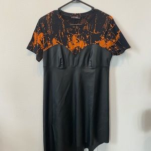 Zara Trafaluc T-Shirt/Sweetheart Neckline Dress